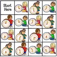 Bee-Bot and Blue-Bot Saatler Oyun Matı